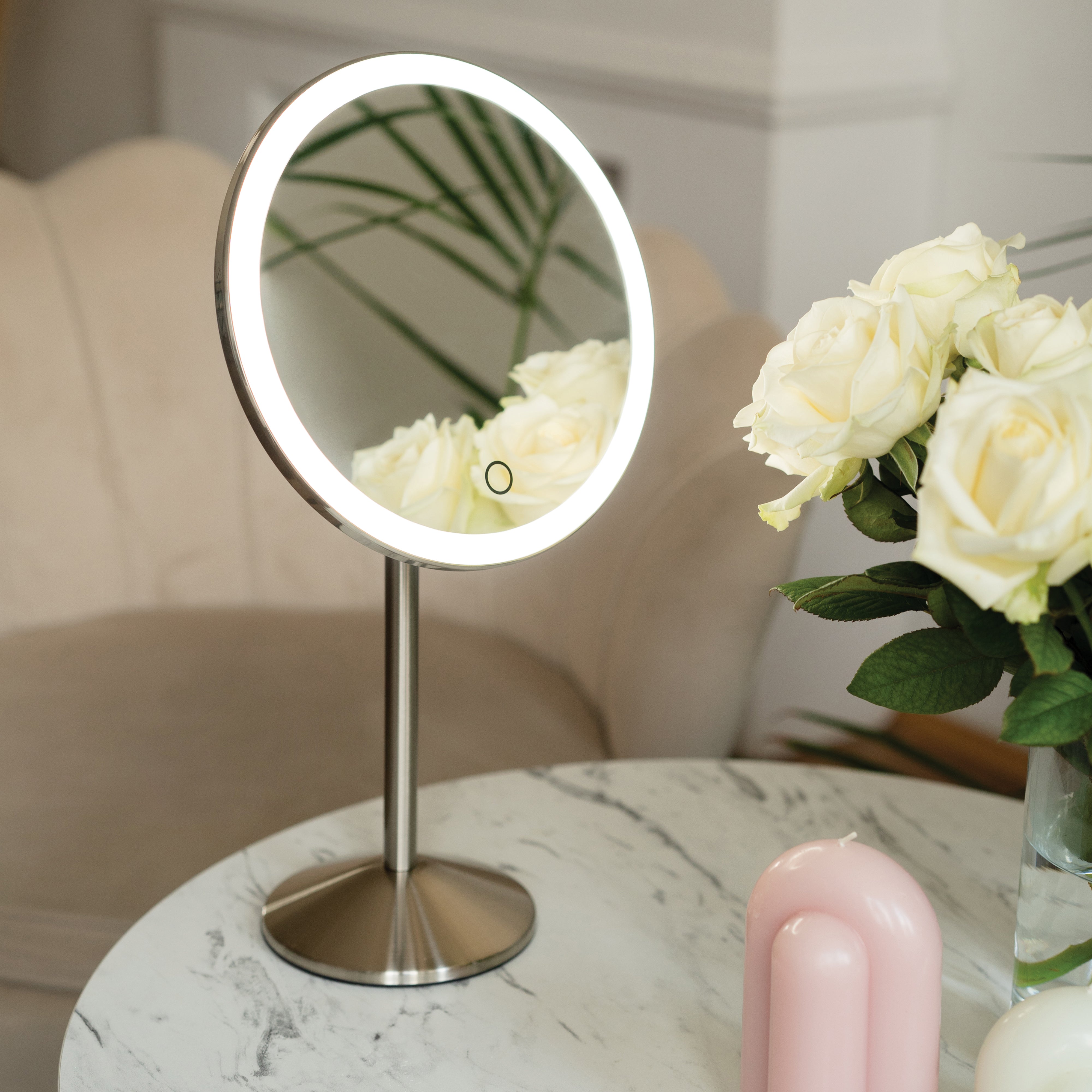 Rechargeable Table Mirror