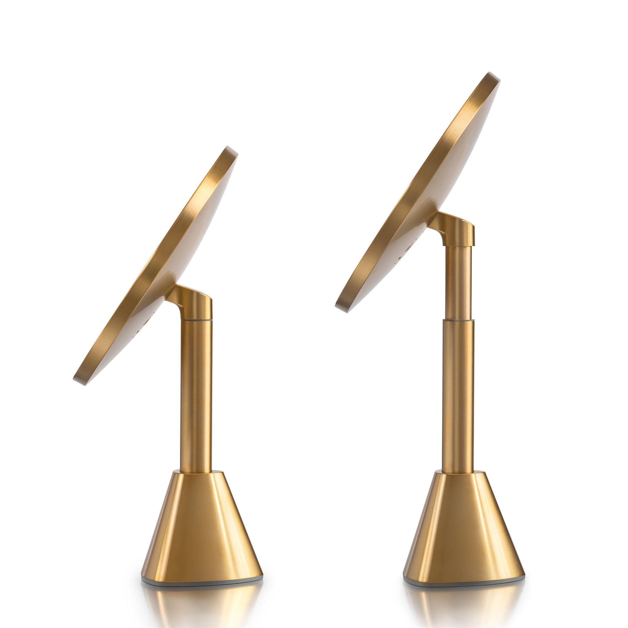 LED makeup mirror gold color