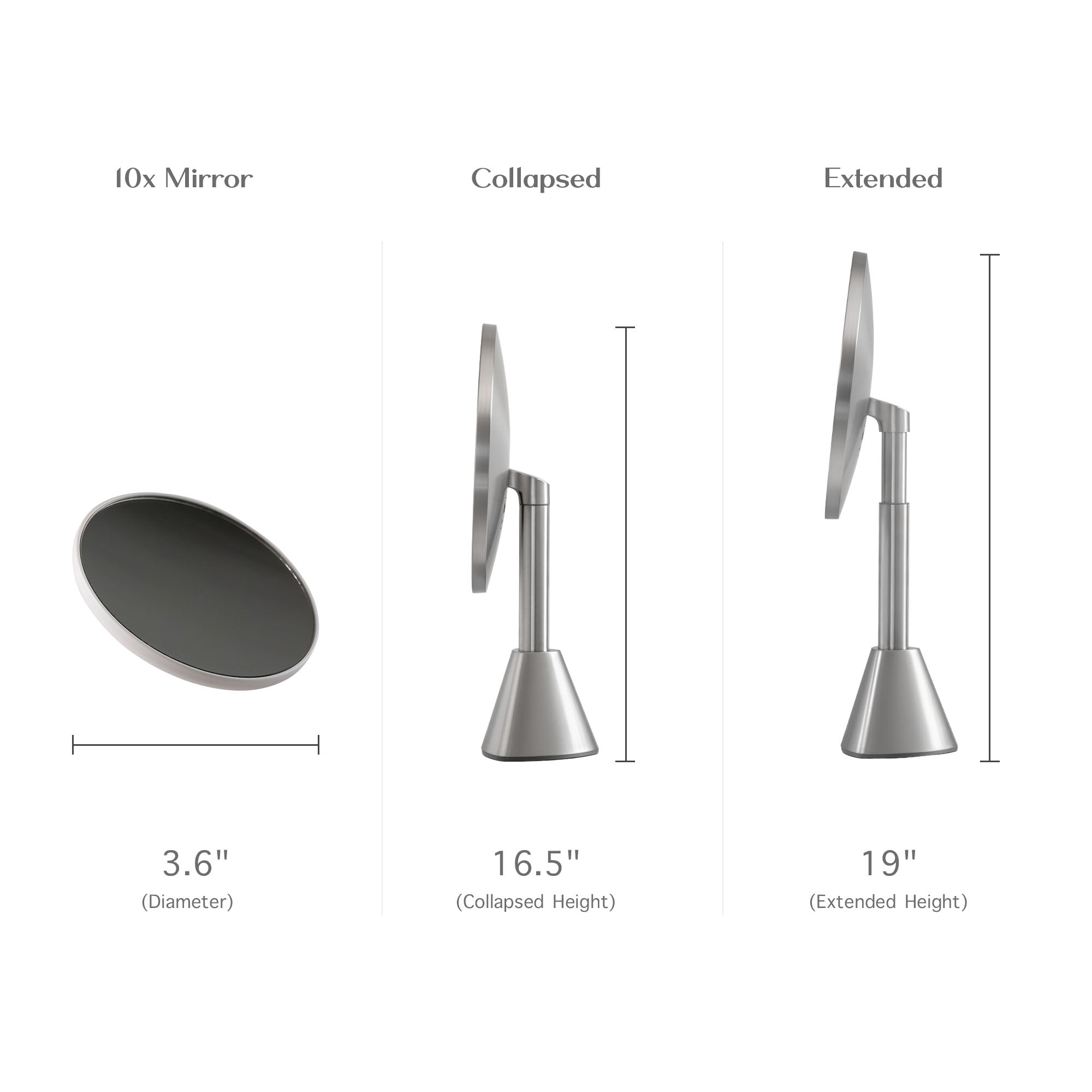 mirror_heigh_19_Inch_#Color_Silver