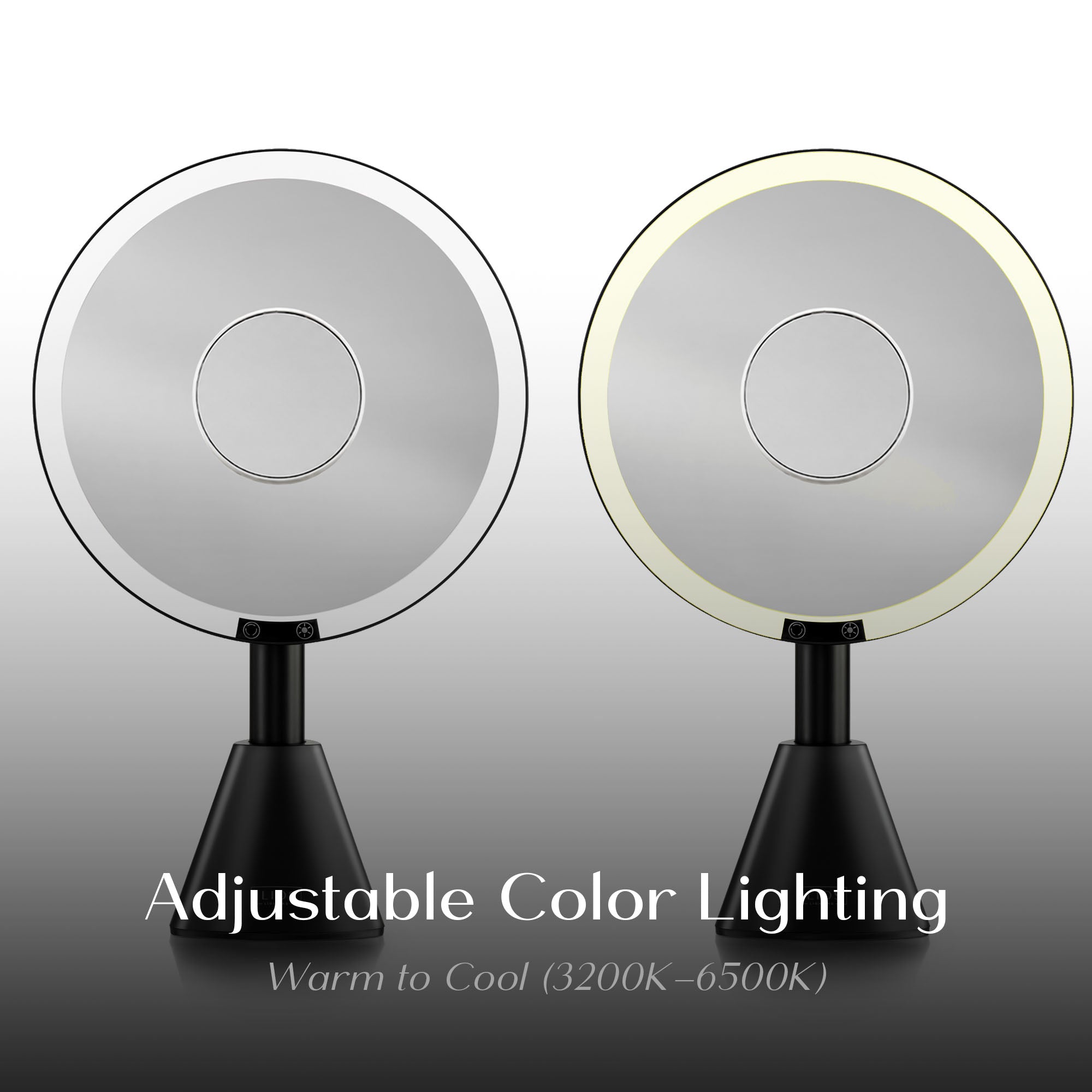 two_mirrors_one_Warm_one_cool_light_Makeup_Mirror_#Color_Black