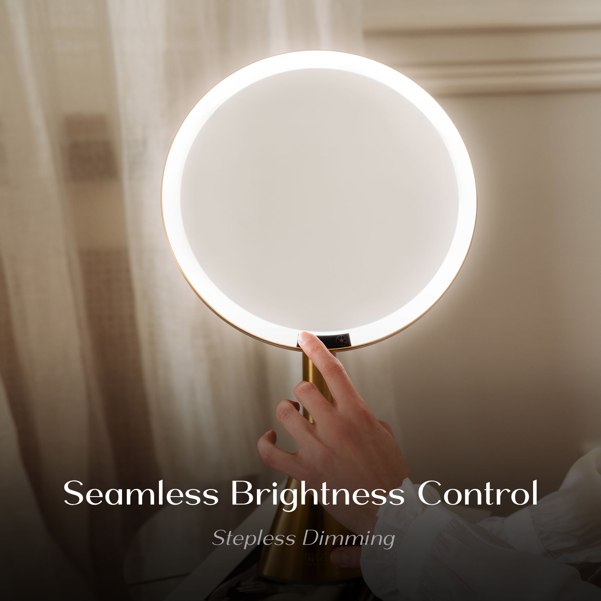 control_brightness_on_mirror_#Color_Gold
