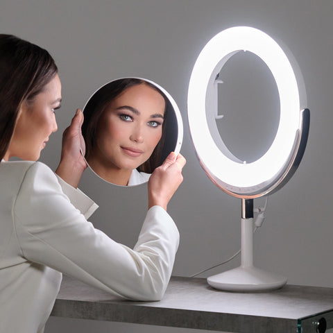 ACEYANK Makeup Mirror LED Lights, Portable Tabletop Cosmetic Ring Light  Mirror - Price in India, Buy ACEYANK Makeup Mirror LED Lights, Portable  Tabletop Cosmetic Ring Light Mirror Online In India, Reviews, Ratings