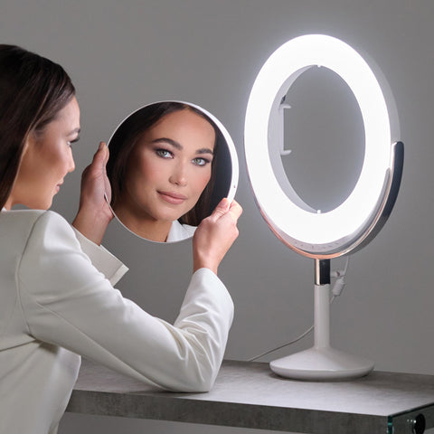 Ring light vanity shop mirror