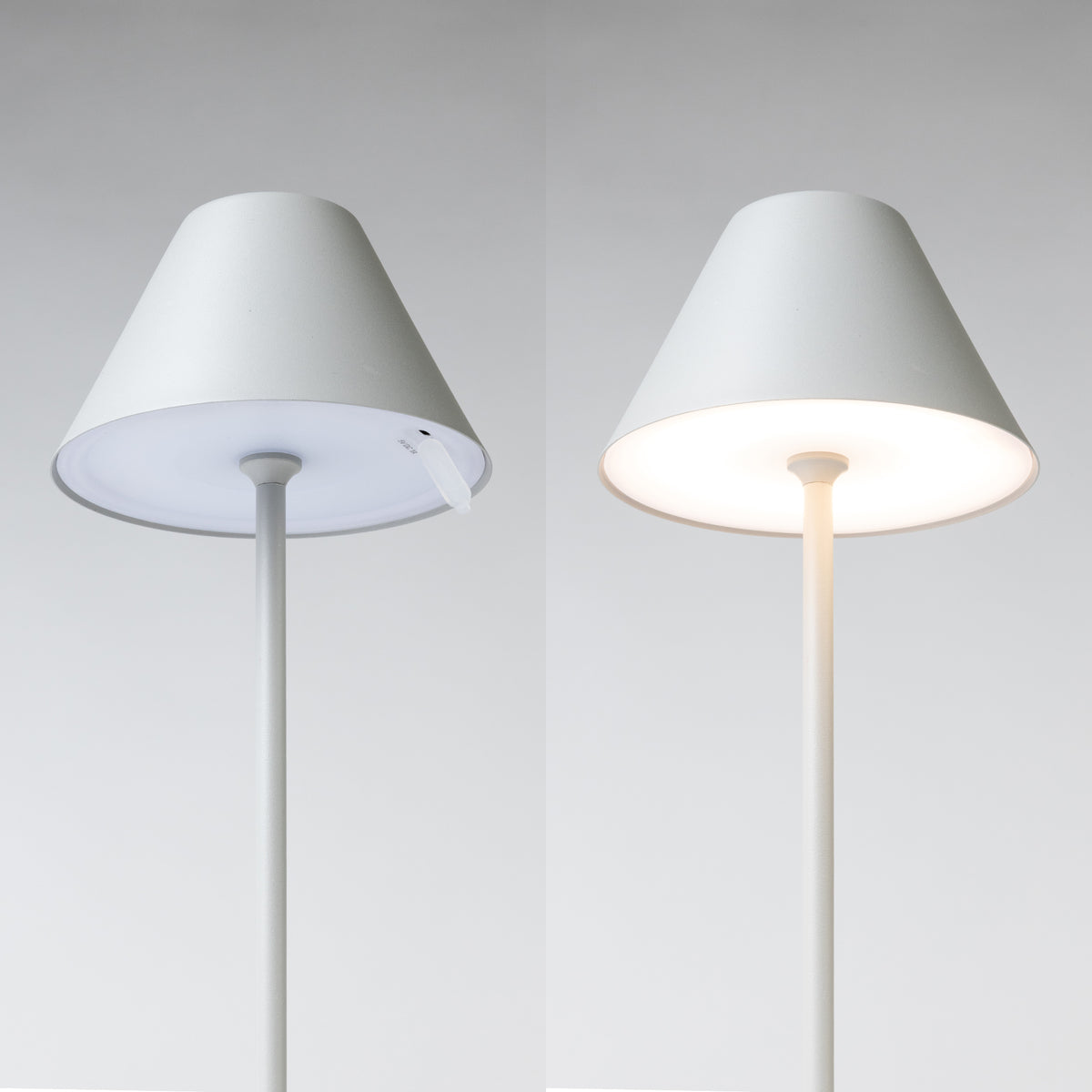 rechargeable_table_Lamp_lit_versus_nonlit_#Color_Silver