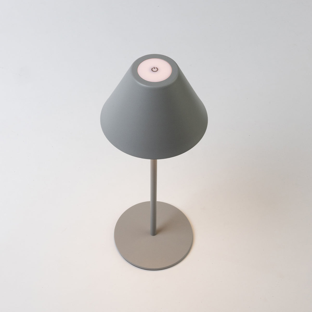 rechargeable_table_Lamp_Top_View_#Color_Silver