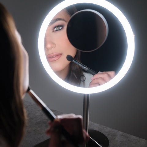 10x Compact Makeup Mirror - Ilios Lighting